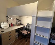 Loft bed frame - ikea