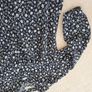 Zara Flower black blouse 8-9 Image 3