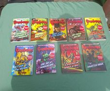9 x Goosebumps books.