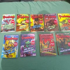9 x Goosebumps books.