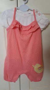 Bluezoo Dungarees Romper Set 6-9 months New