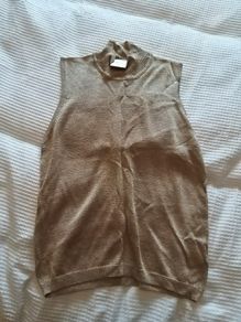 Gold Sleeveless Top