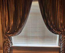 Grey  Velvet Eyelet Curtains