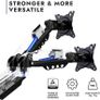 Dual Monitor Arm Desk Mount for 19 to 32 Inch Screens - VESA 75 & 100mm Stand Desk Clamp - Tool Free Height Adjustment with Tilt Swivel Rotate - Increased Load Capacity from 2-9kg (MX400) Image 5