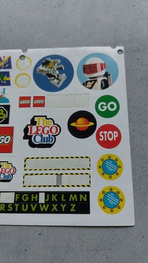 Lego Club UK Blacktron sticker sheet 1991