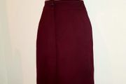 Vintage Quin and Donnelly Wine Pencil Skirt size 8-10