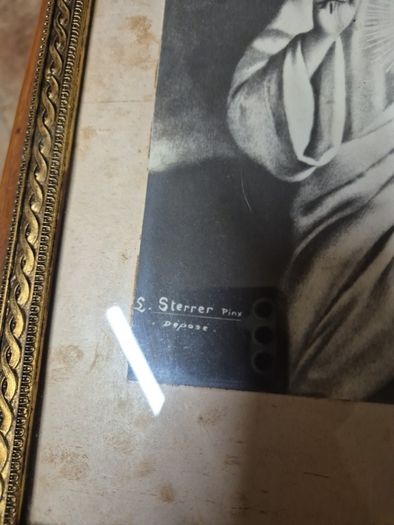 Unique Item. Vintage Secret Heart of Jesus Rare Religious Print