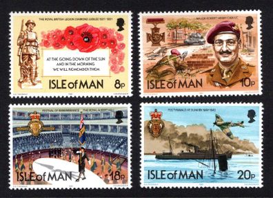1981 Isle of Man 60th (Diamond Jubilee) Anniversary of The Royal British Legion Commemorative Stamp Mint Never Hinged (MNH)