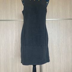 Black Linen Shift Dress