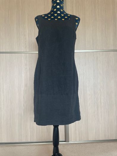 Black Linen Shift Dress
