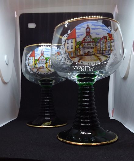 SALE ------ Vintage - German Bockling Neudenau Goblet Wine Glasses