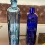 Antique Cobalt & Sky Blue Apothecary Bottles Late 19th Century Victorian Image 6