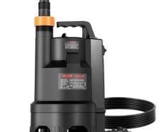 690W Submersible Sump Pump, 17500 L/H, PP-GF20 Submersible Sewage Dirty Clean Water Pump with Automatic Float Switch, Long Cord, 9M Max Lift,