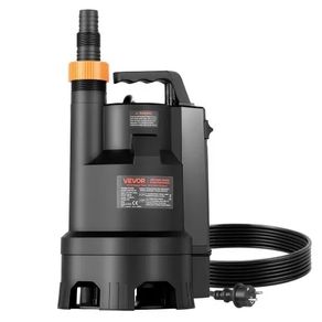 690W Submersible Sump Pump, 17500 L/H, PP-GF20 Submersible Sewage Dirty Clean Water Pump with Automatic Float Switch, Long Cord, 9M Max Lift,