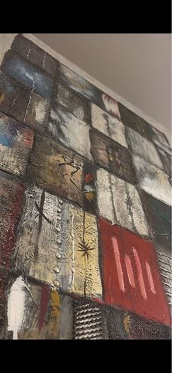 Hand Painted Textured Abstract Cavans 125x90cm