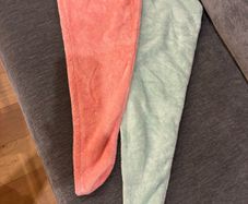 Soft Microfibre Hair Towel x2