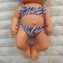 Cabbage Patch Kids Deluxe Tiny Newborn (Splash 'n Float) Splash 'n Float Zebra Swimsuit Blue Eyes Used Dirty Please see photos Image 8