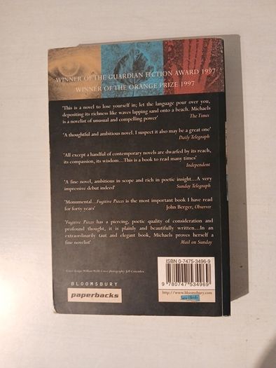 Fugitive Pieces by Anne Michaels