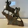 Vintage Bronze Big Horn Rams c1970 Image 7