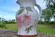 Authentic Vintage Judy Greene Fuchsia Pattern Pitcher