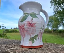 Authentic Vintage Judy Greene Fuchsia Pattern Pitcher
