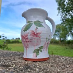 Authentic Vintage Judy Greene Fuchsia Pattern Pitcher