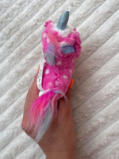 Little Live Pets Scruff-a-lots Cutie Cuts Series 2 Pink Unicorn Soft Plush approx. 11 cm. Used Please see photos
