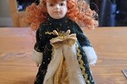 Vintage Christmas porcelain doll