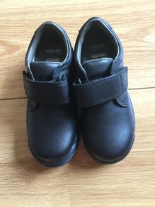 Brand new GEOX black leather Back to school boys shoes size 27