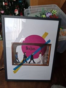 beatles framed picture