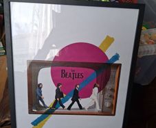 beatles framed picture