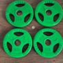 set of 4x5kilo coloured olympic plates Image 2