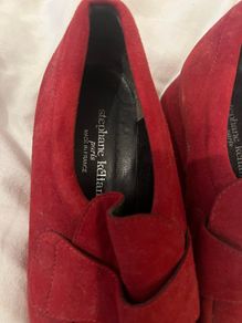 red loafers shoes