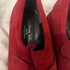 red loafers shoes