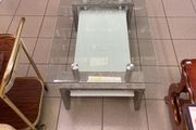 Glass coffee table