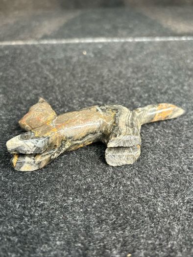 Small Carved Stone Cat