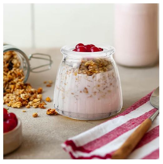 Brand New Fasmov Small Yogurt Jars 118ml with PE Lids Perfect for Jam