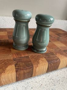Denby Regency Green Salt and Pepper Set