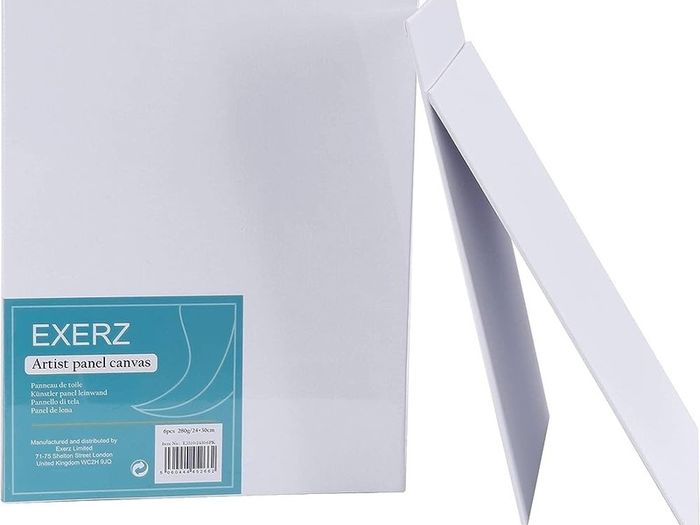 24x30cm Canvas Panel 3mm 6pcs Pack 280gsm 100% Cotton/Blank Artist Canvas Board/Triple Primed/Acid Free/Medium Grain