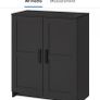 Black Ikea cabinet Image 2