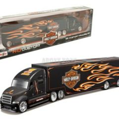 Maisto 1:64 Scale Realistic Harley Davidson Custom Hauler Truck Model Toy Gift