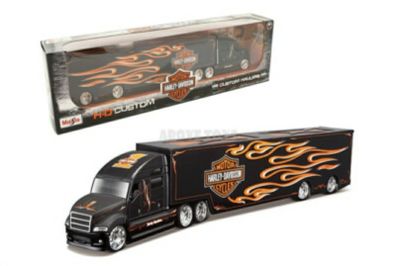Maisto 1:64 Scale Realistic Harley Davidson Custom Hauler Truck Model Toy Gift