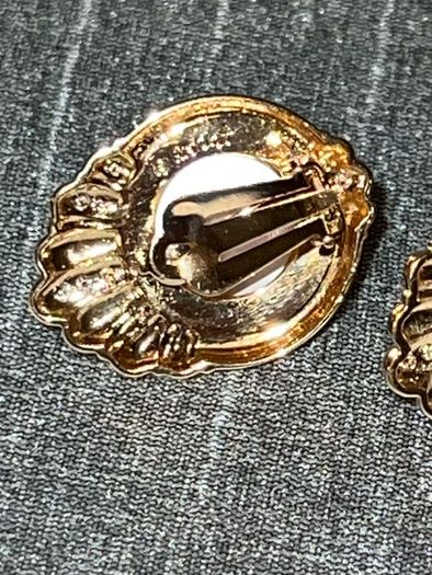 Tasaki Mabe Pearl Gold Diamond Earrings