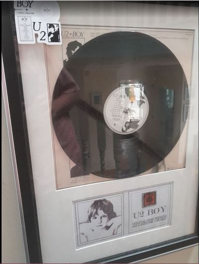 U2 Cbs Ireland Pressing Framed