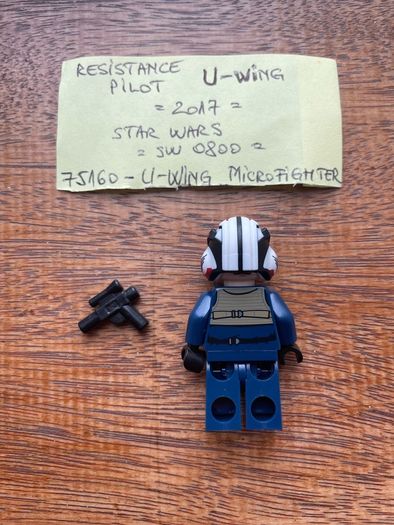 Lego minifigure Rebel Pilot U-wing sw0800 - 2017