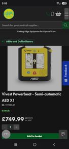 AED defibrillator