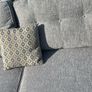 Grey Ez Living Corner Sofa/L shaped couch with matching footstool Image 4
