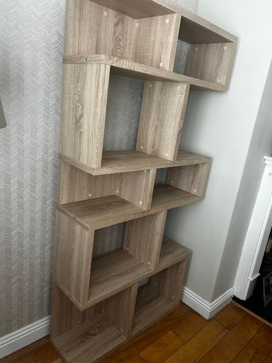 Display cabinet wood effect