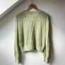 & Other Stories Pistachio Green Alpaca Wool Knit Cardigan Size M Image 9