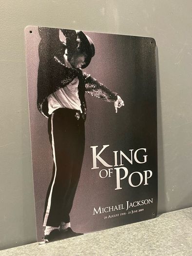 Michael Jackson Tin Metal Sign